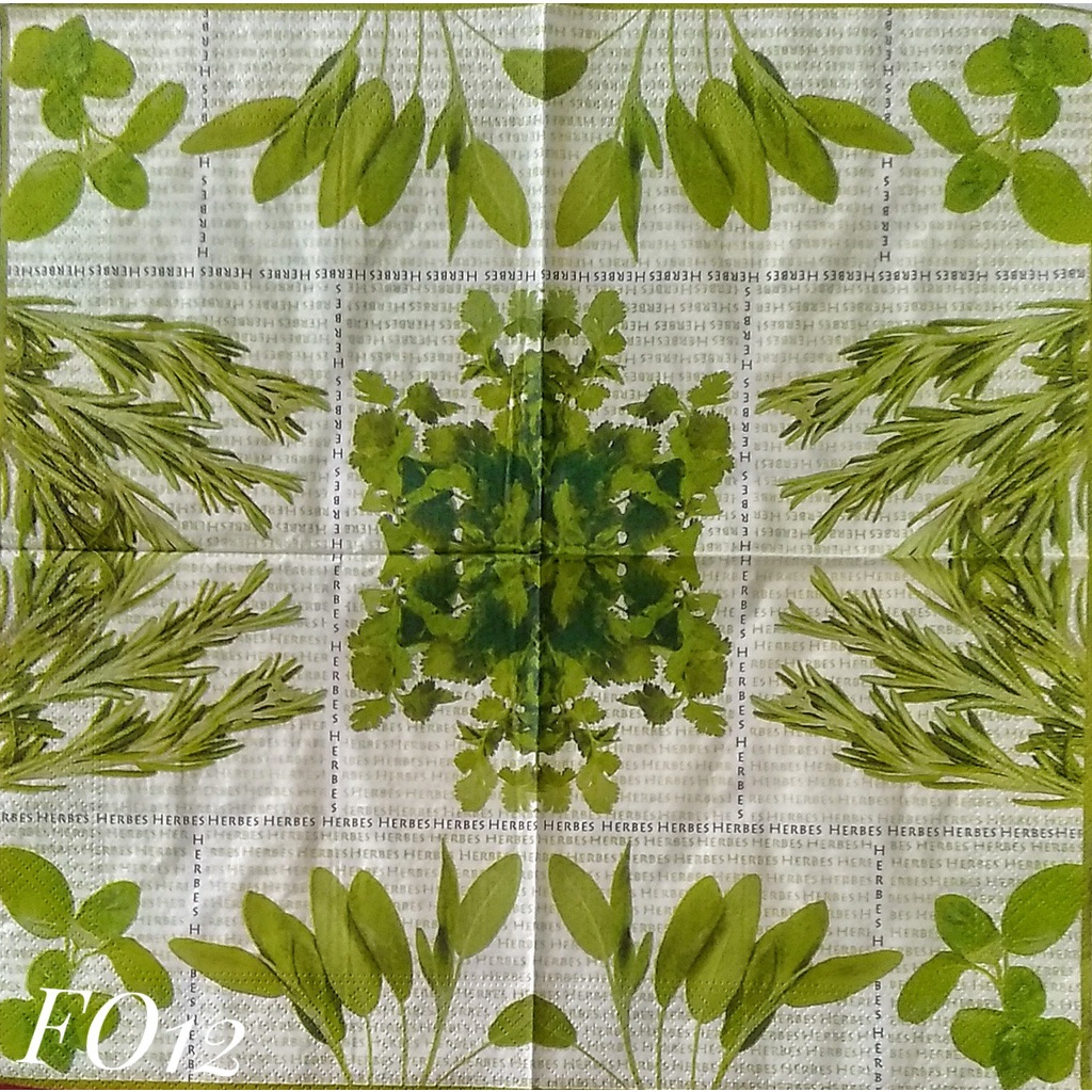 

Napkin Eropa Food FO12/ Tissue Decoupage