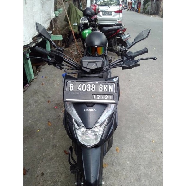 Stang byson original yamaha hitam silver motor sport touring sport
