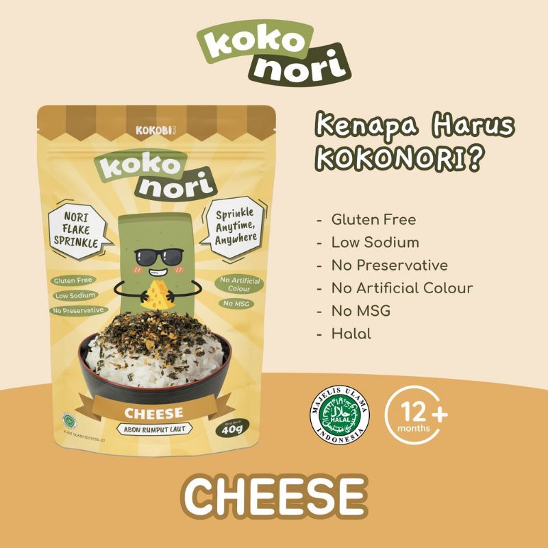 Kokobi Koko Nori Seaweed Sprinkle Abon Rumput Laut 40gr