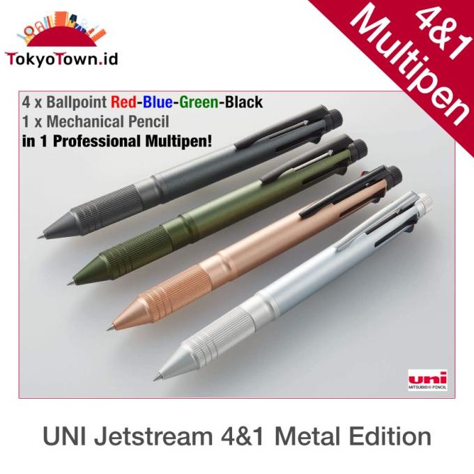 

Uni Ball Jetstream Metal Edition Multi Pen 4 & 1, 0.5mm
