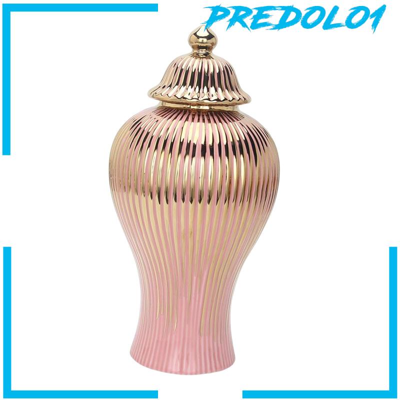 [Predolo1] Toples Jahe Porcelain Mewah Ringan Vas Bunga Keramik Rangkaian Bunga