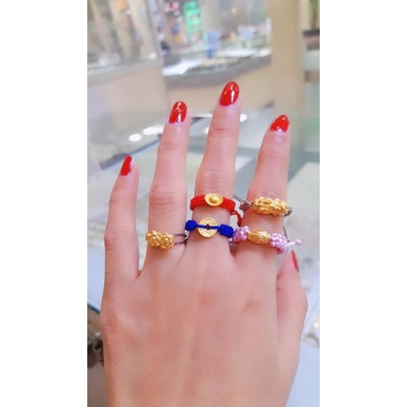 Cincin emas kadar 24k variasi tali