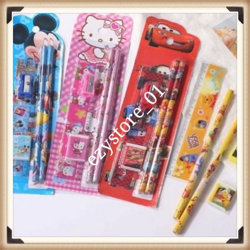 

Alat Tulis Pensil Set Stationary 5in1 459