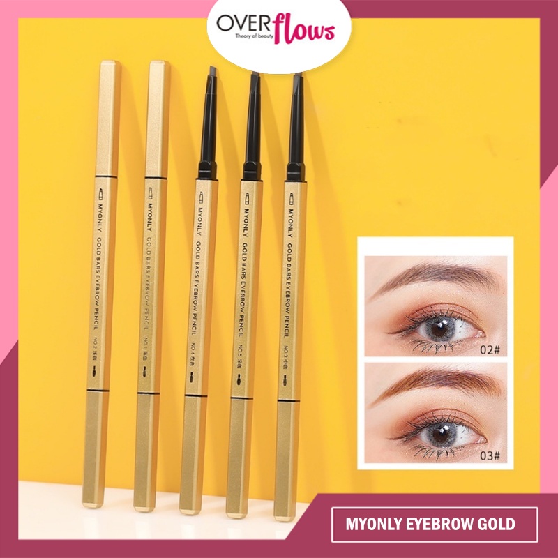 OVERFLOWS.ID MYONLY PENSIL ALIS 2IN1 DENGAN SIKAT BRUSH EYEBROW PENCIL