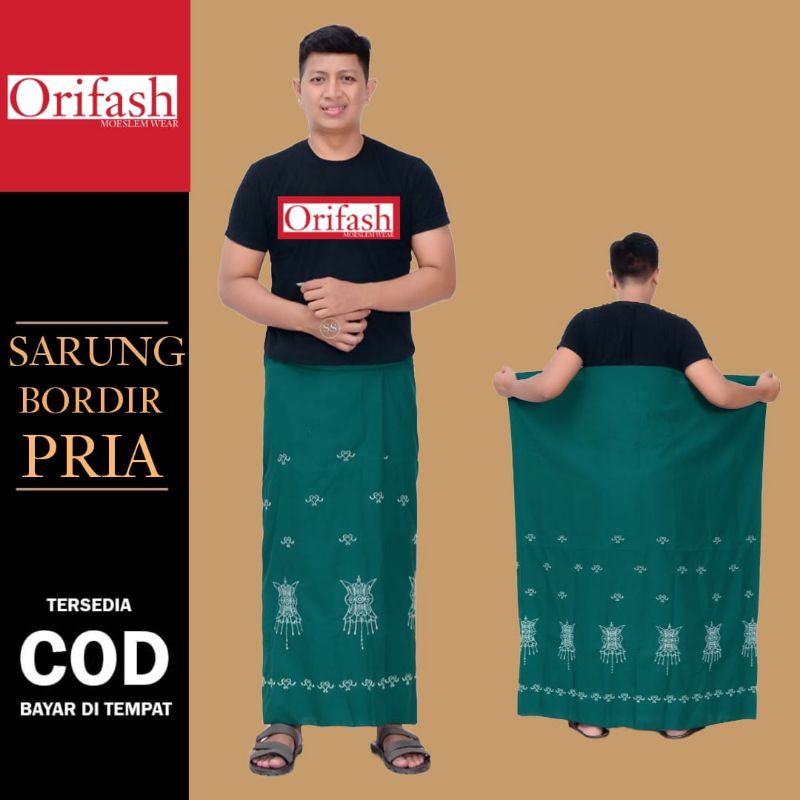 BAJU KOKO MUSLIM DEWASA LENGAN PENDEK BAJU KOKO PRIA BORDIR BAHAN KATUN HALUS DAN ADEM