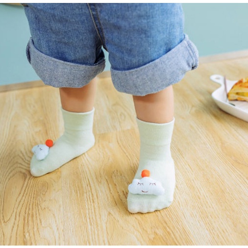 COD - K5661  Kaos kaki Bayi Anti Slip Kaos Kaki Unisex Bayi / Kaos Kaki Prewalker Bayi / Kaoskaki Motif Socks Kids / Kaos Kaki Anak Bayi Boneka Love Baby 3D Lucu Karakter