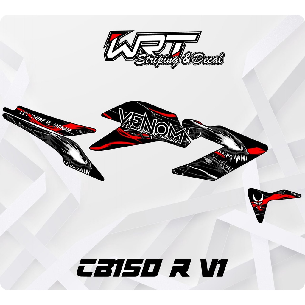 Striping Hologram CB150R v1-Stiker Lis Decal CB150R StreetFire Venom v2 (2013-2015)