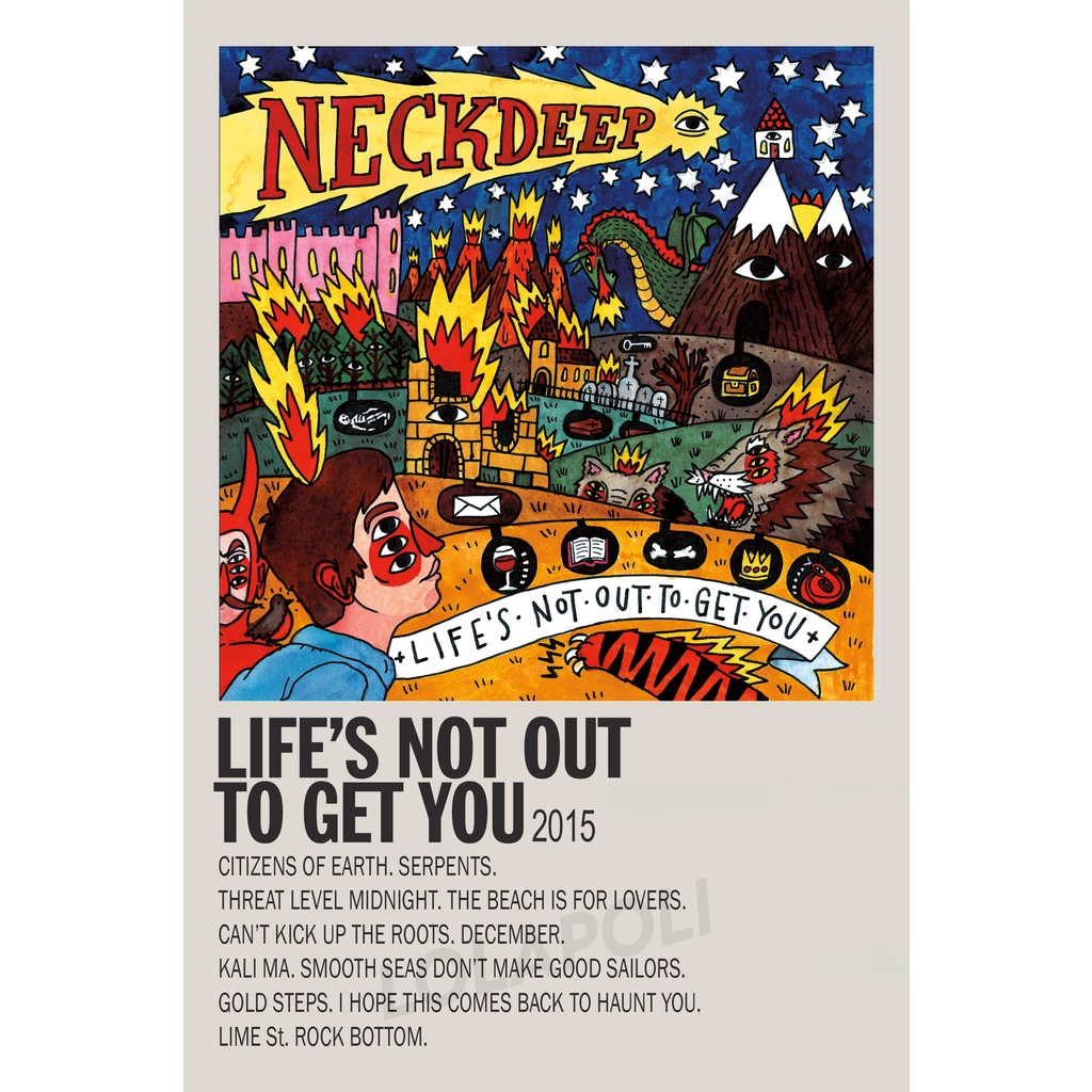 Poster Cover Album Life's Not Out To Get You - Neck Deep