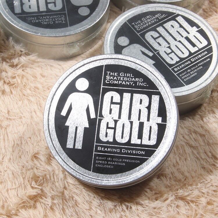 Girl gold American Asli Impor Profesional Skateboard Bearing 8pcs