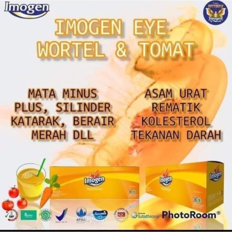 Imogen eyee/wortel mengatasi keluhan pada mata dan asam urat