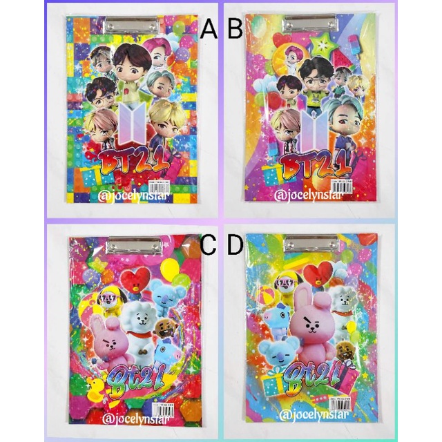 

Papan jalan bt-21 / clipboard bt-21/ clipboard k-pop