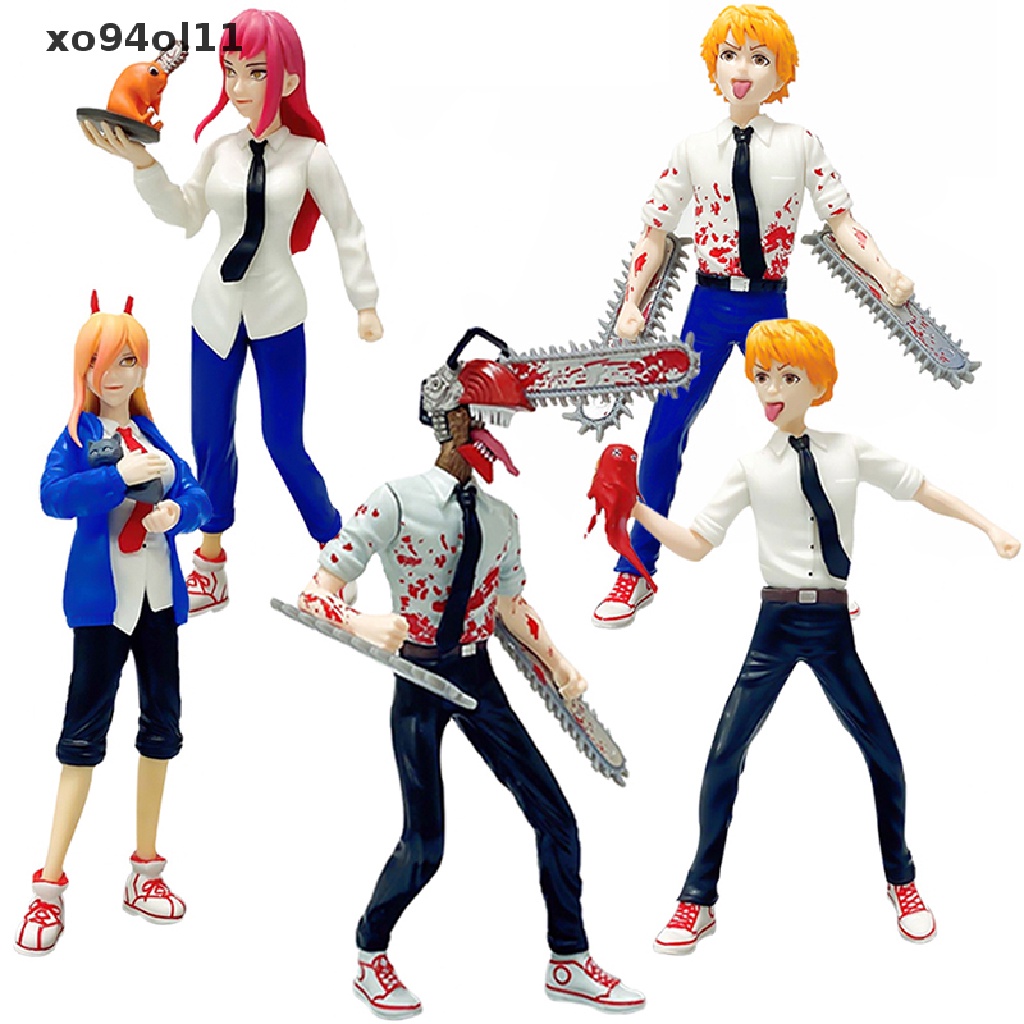 Xo Anime Chain Man Figure Pochita Boneka Versi Kartun Dekorasi Mobil Model PVC OL