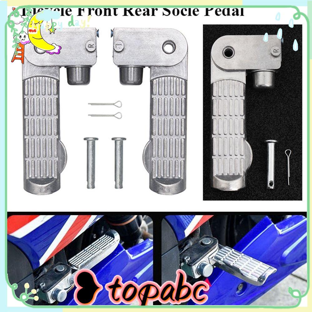 Top 1pc/1pasang Pedal Sepeda Elektrik Aksesoris Pedal Socle Belakang Pedal Aluminium Alloy Rest Pasak