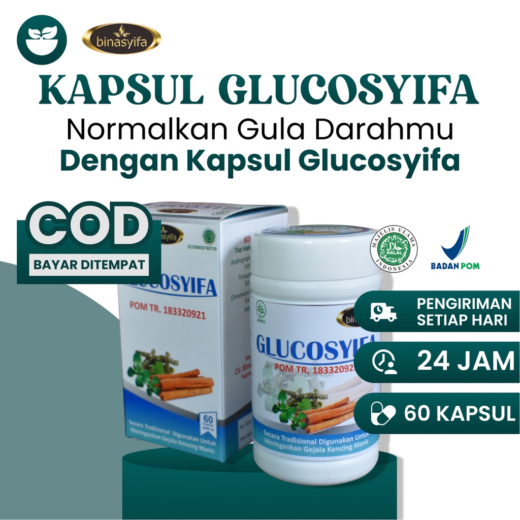 [COD] BPOM GLUCOSYIFA Obat Diabetes Menormalkan Gula Darah / Kencing Manis Masagi 125 gram & 215 gra