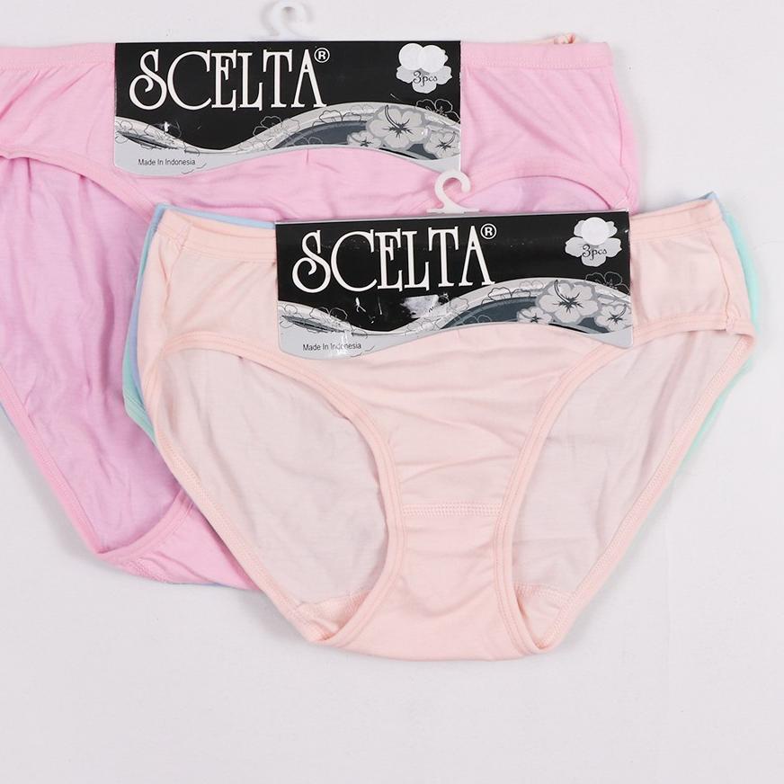 11.11✔️Scelta - 3Pcs Celana Dalam Wanita Basic Panty Cd Sc 421 Mini|KD6