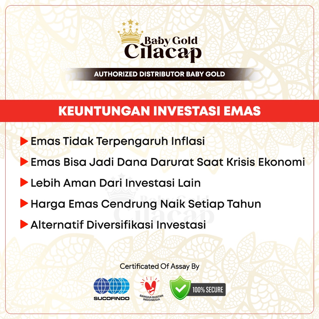 Baby Gold Minigram Logam Mulia 0,001 Gram Emas Mini Murni 24 Karat