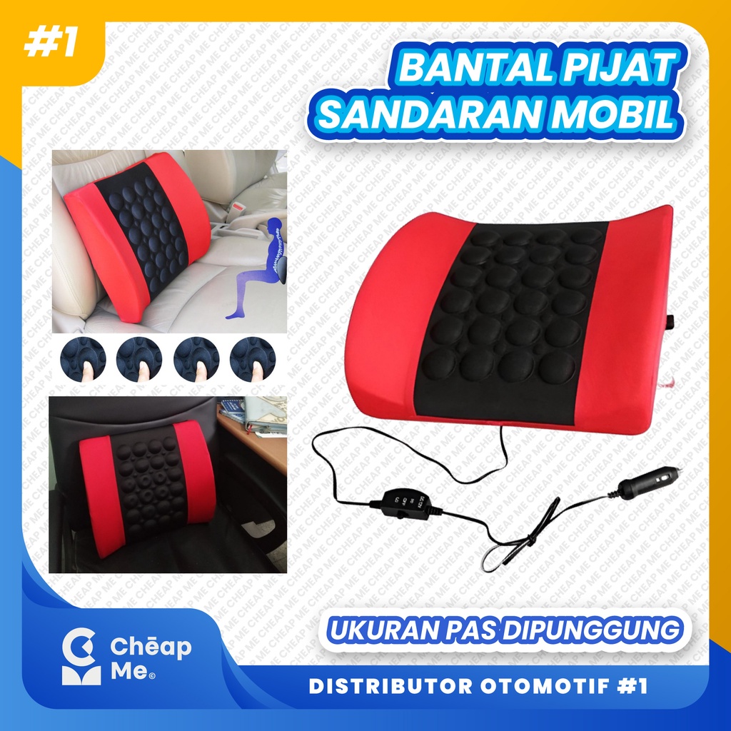 Bantal Mobil Pijat / Sandaran Punggung Pijat Refleksi Mobil / Bantal Pijit / Pijat Refleksi