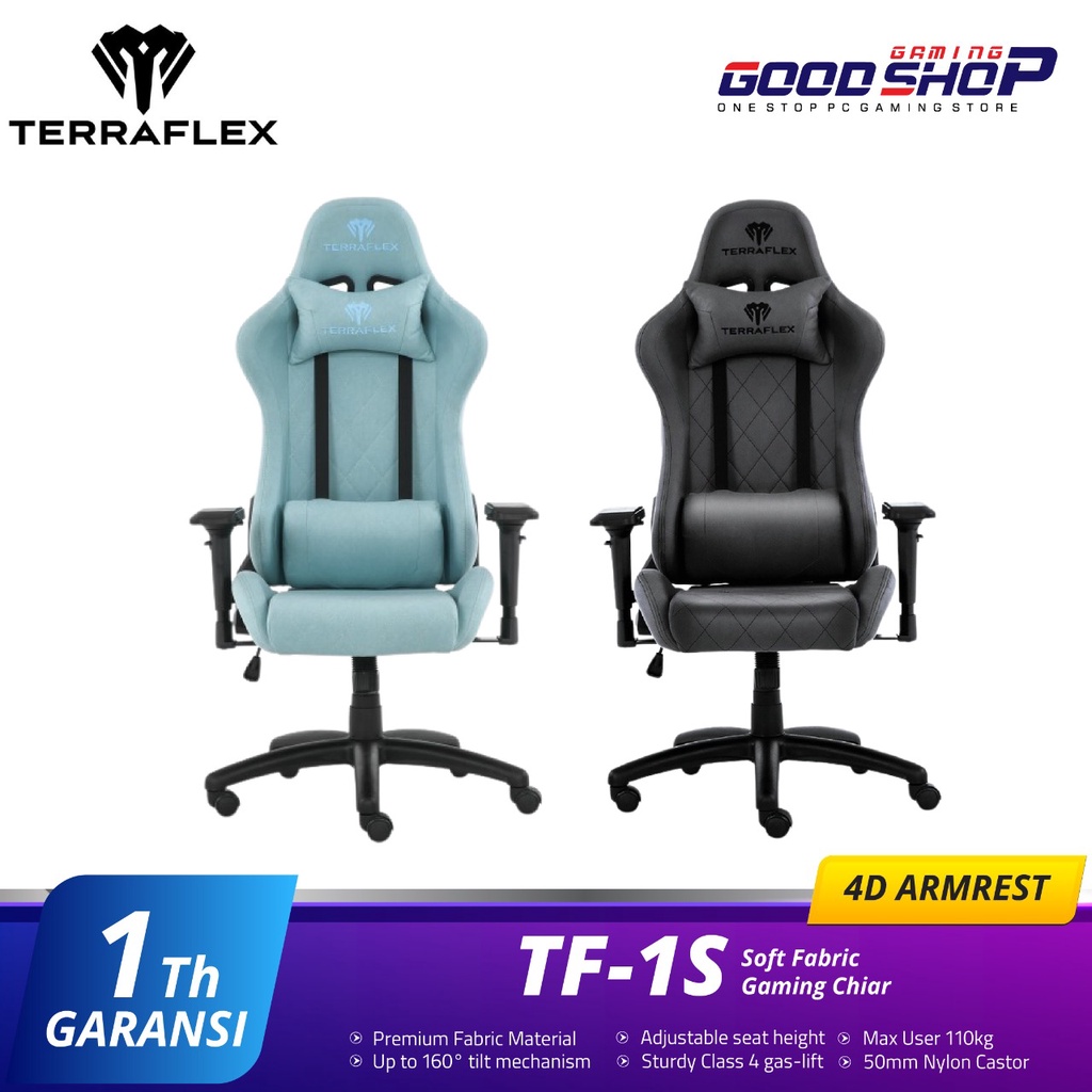 Terraflex TF-1S Soft Fabric Series Gaming Chair Kursi - Gaming Chair