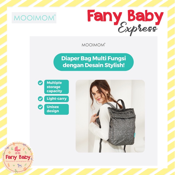 MOOIMOM STARLET UNISEX DIAPER BAG
