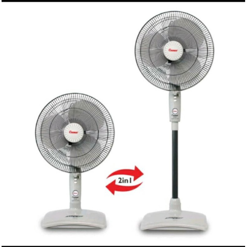 Kipas angin tumpu cosmos 16" TWINO kipas berdiri & kipas meja