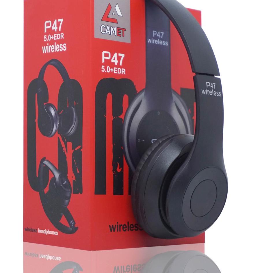 Garansi Uang Kembali P47 Headphone Bando Wireless Extra Bass/Headset P47 Wireless System/Headset Bando Bluetooth