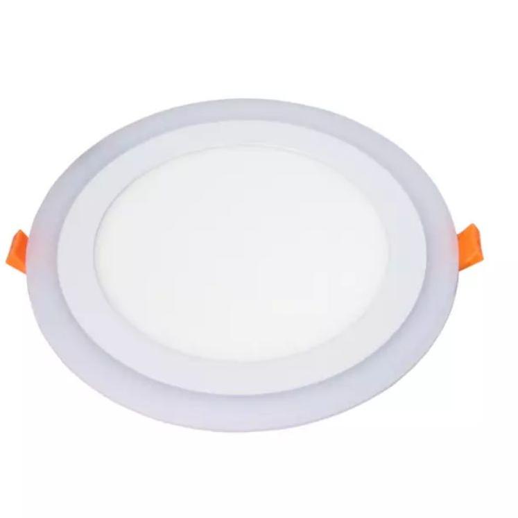 Hot Sale Lampu Downlight 2 Warna LED 18W + 6W Putih list Kuning 24W Ib Hias Plafon rumah kamar dekor