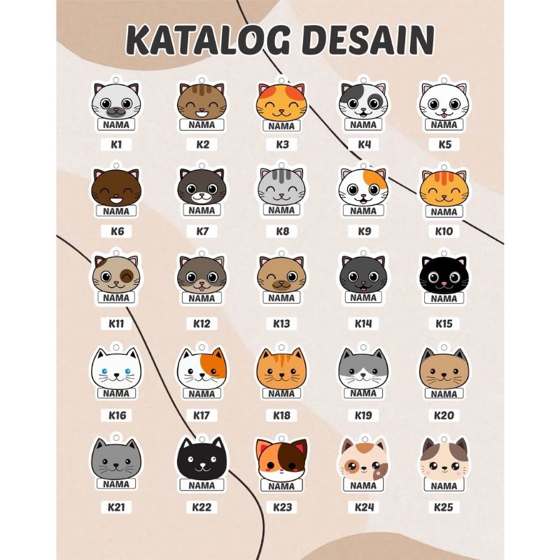 KALUNG KUCING ANJING KELINCI CUSTOM NAMA