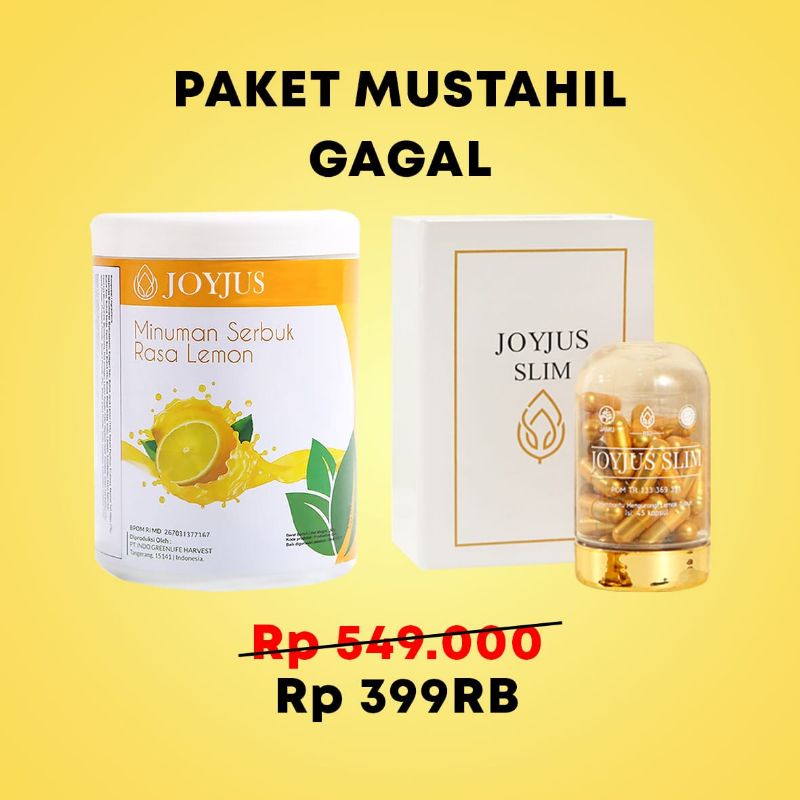 JOYJUS SLim Paket (1 JOYJUS FIBER 500gr + 1 JOYJUS CAPSULE)