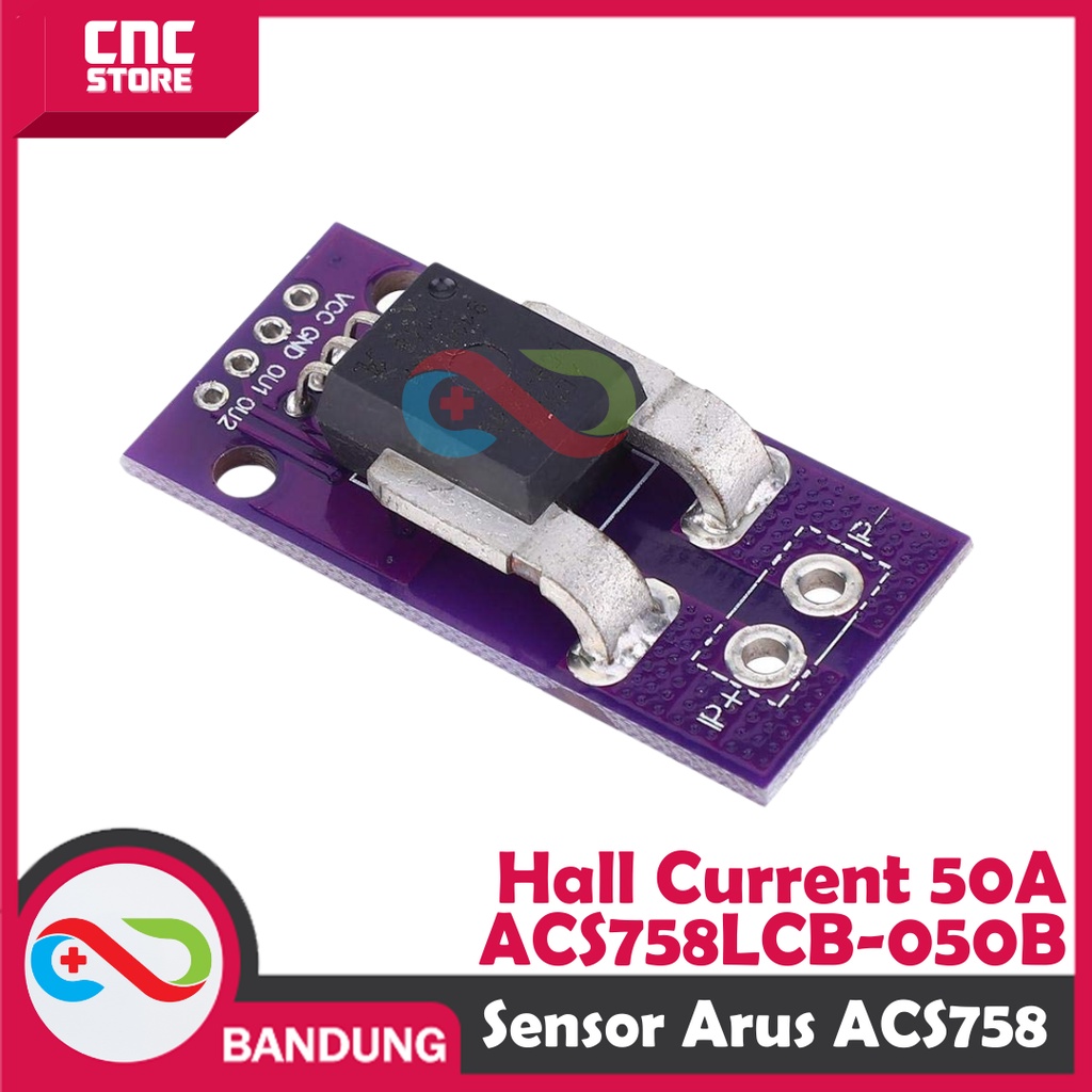 ACS758 LCB-050B-PFF-T Sensor Arus ACS758 50A Current Arduino