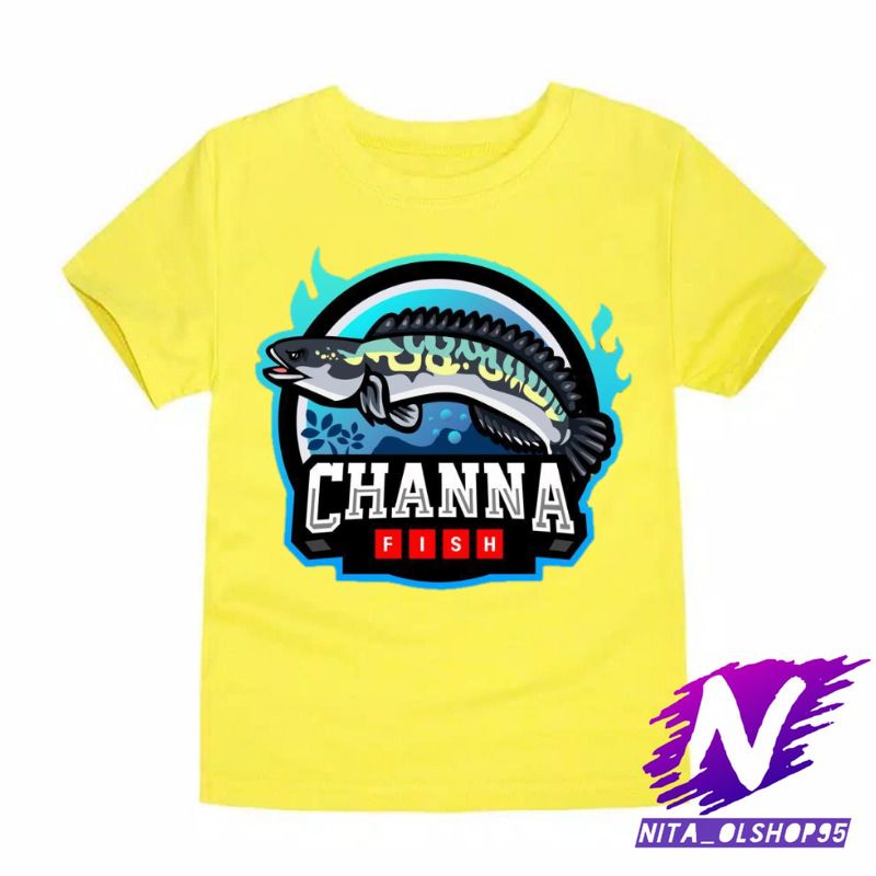 kaos anak chana fish baju anak ikan chana cana