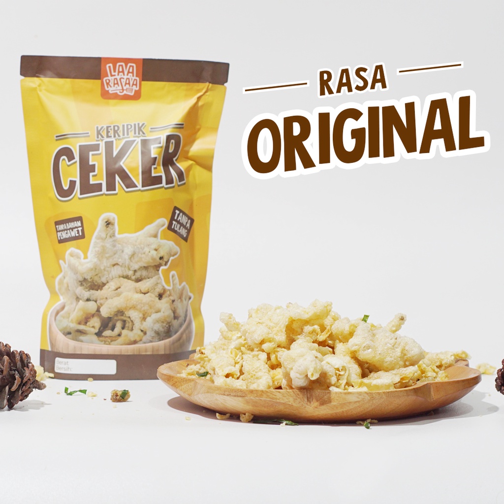 

Cemilan Makanan Ringan Keripik Kripik Kerupuk Ceker Rasa Original