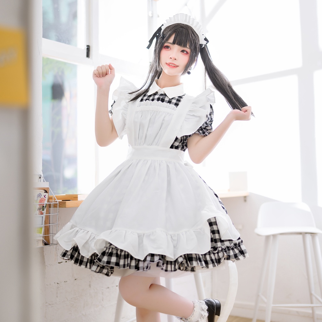 [READY STOCK] Maid Costume - size M - Costume Maid High Quality - Longdress - Maid Panjang - Long dr