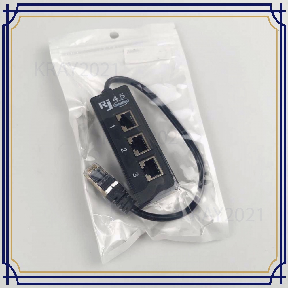 Splitter RJ45 LAN Ethernet Network Connector Hub 3 Port -HB251