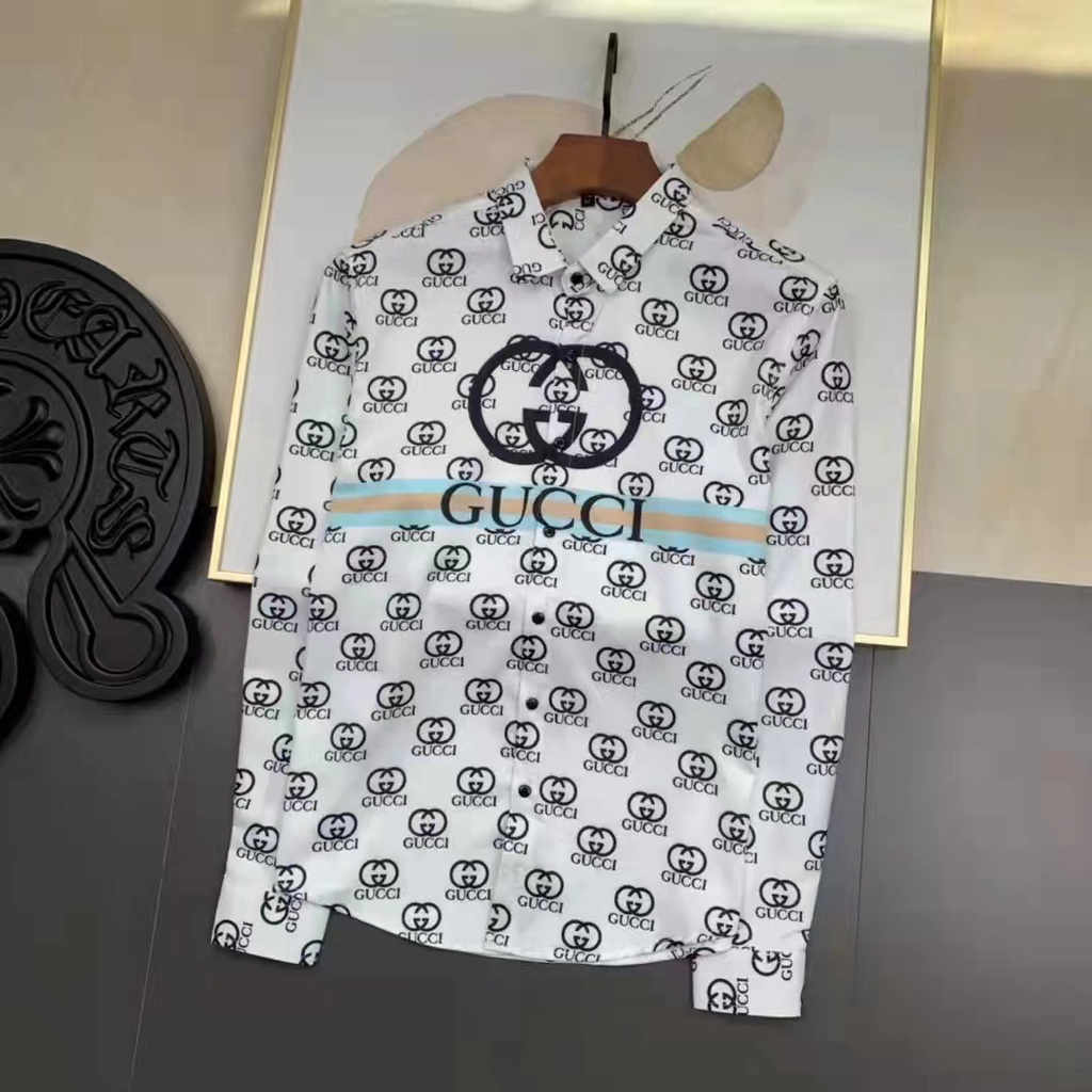 kemeja cowok slim fit branded G terbaru mirror kemeja pria p1shoes