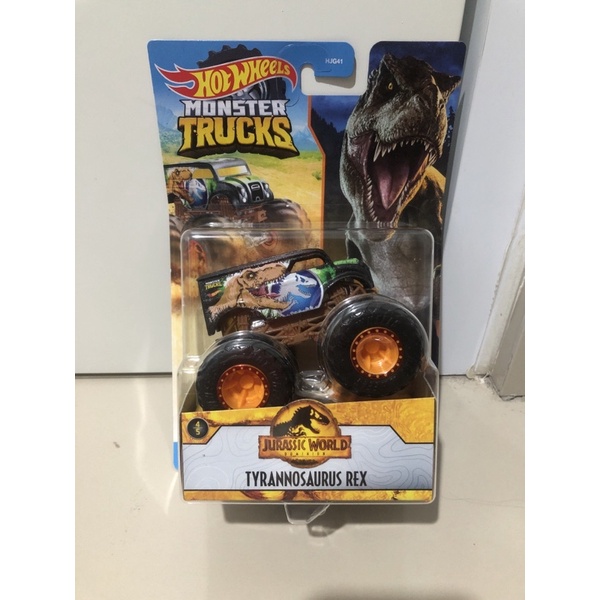 tyrannosaurus rex monster trucks hotwheels jurassic world