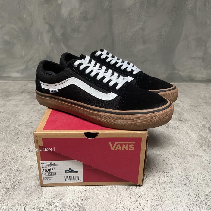 [Cristal35] Vans Oldskool Pro Black/Gum Original BNIB / Vans Old Skool Pro SALE