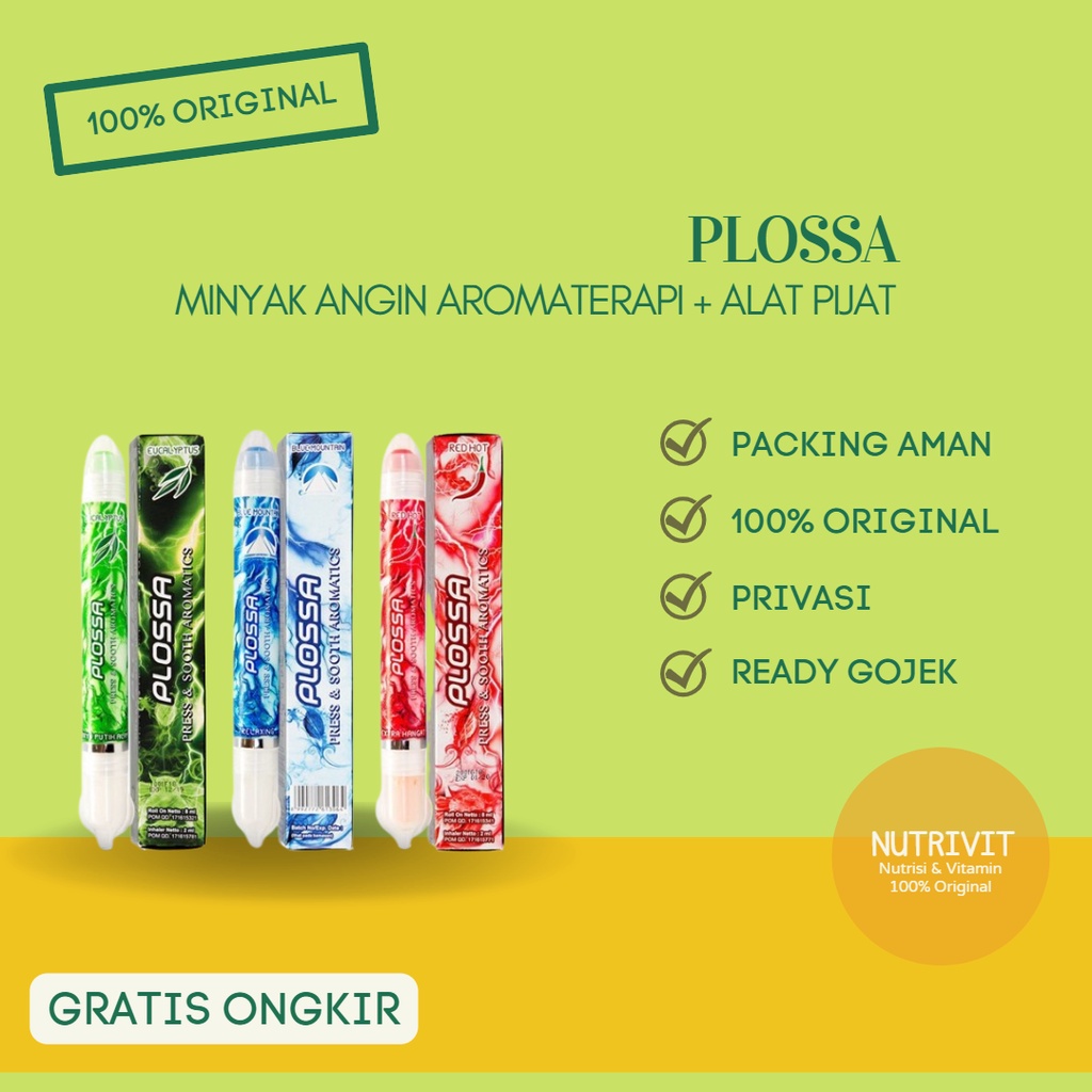 PLOSSA AROMATERAPI ROLL ON 10 ML