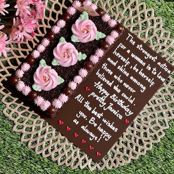 

Kue Ulang Tahun Tulisan / Kue Ulang Tahun Jadoel / Cake Tulisan