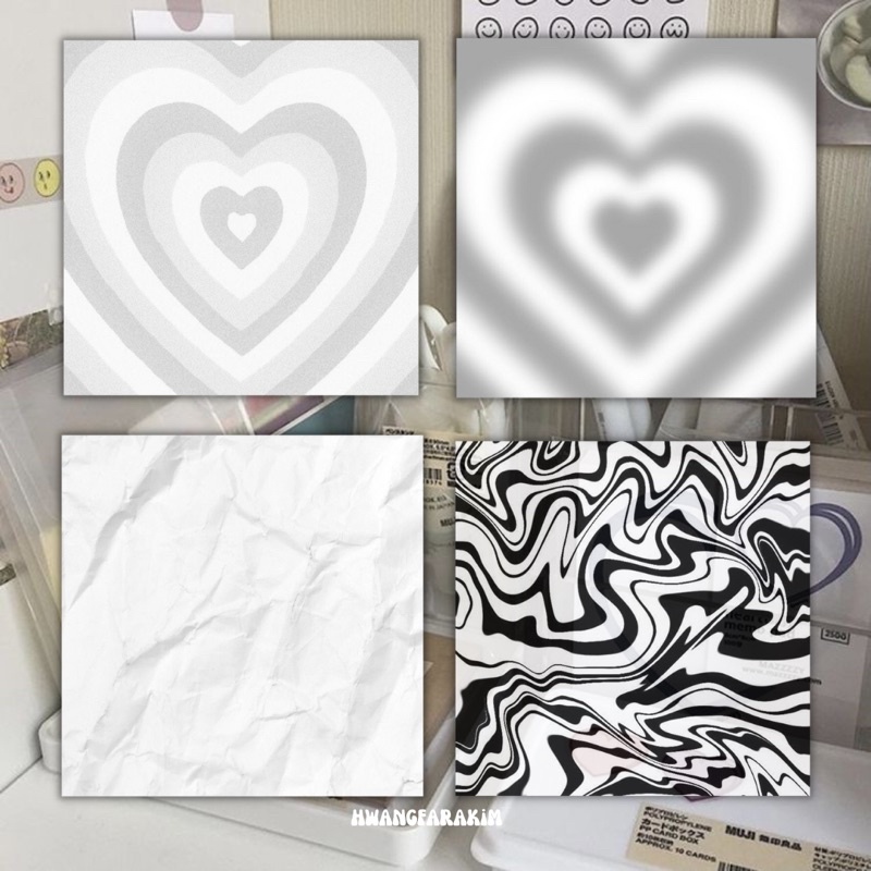 

[MONOCHROME VER] STICKER DECO MARBLE BLACK AND WHITE CATUR AESTHETIC ESTETIK DECORATION LUCU CUTE MURAH STIKER KOREAN KOREA KORAN