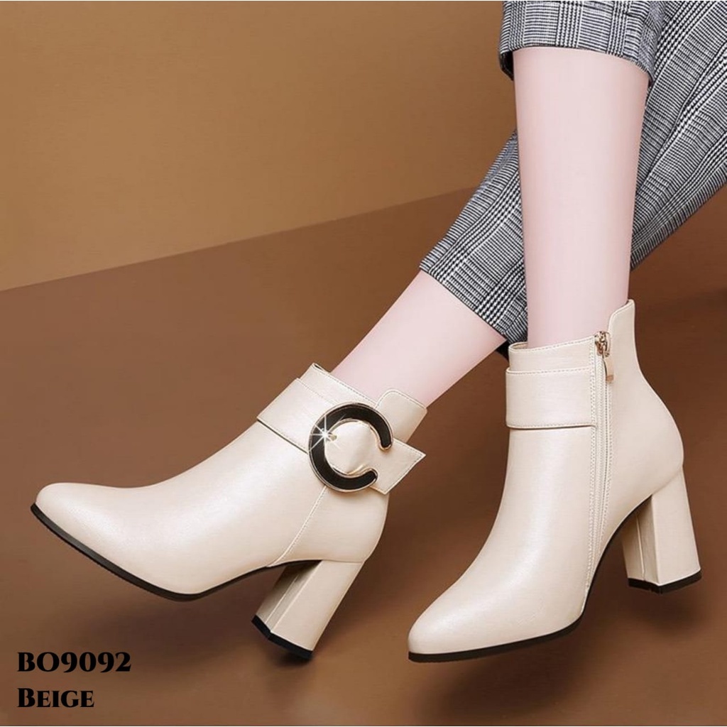 PRF Sepatu Boots Flat Fashion Korean BO9092