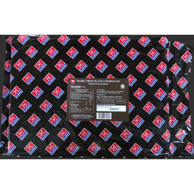 

Diamond Dark Chocolate Compound Coklat Blok Diamond 5 KG