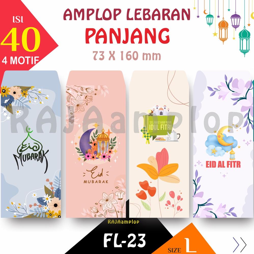 

BISA COD Raja Amplop (Paket 40 lbr - 4 motif FLORAL) Angpao Lebaran Idul Fitri Besar / Panjang