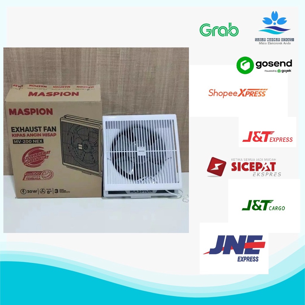 Exhaust Fan Listrik 8&quot; Maspion MV-200 NEX