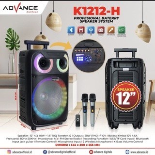 Speaker ADVANCE K 1212H , Speaker aktif meeting 12inch