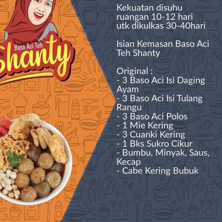 

SHOPEE MALL Baso Aci Teh Shanty original boci yamin teh shanty Khas Garut Tulang Rangu Pedas Denny Cagur bapper Baso kampung Boci viral Shanty