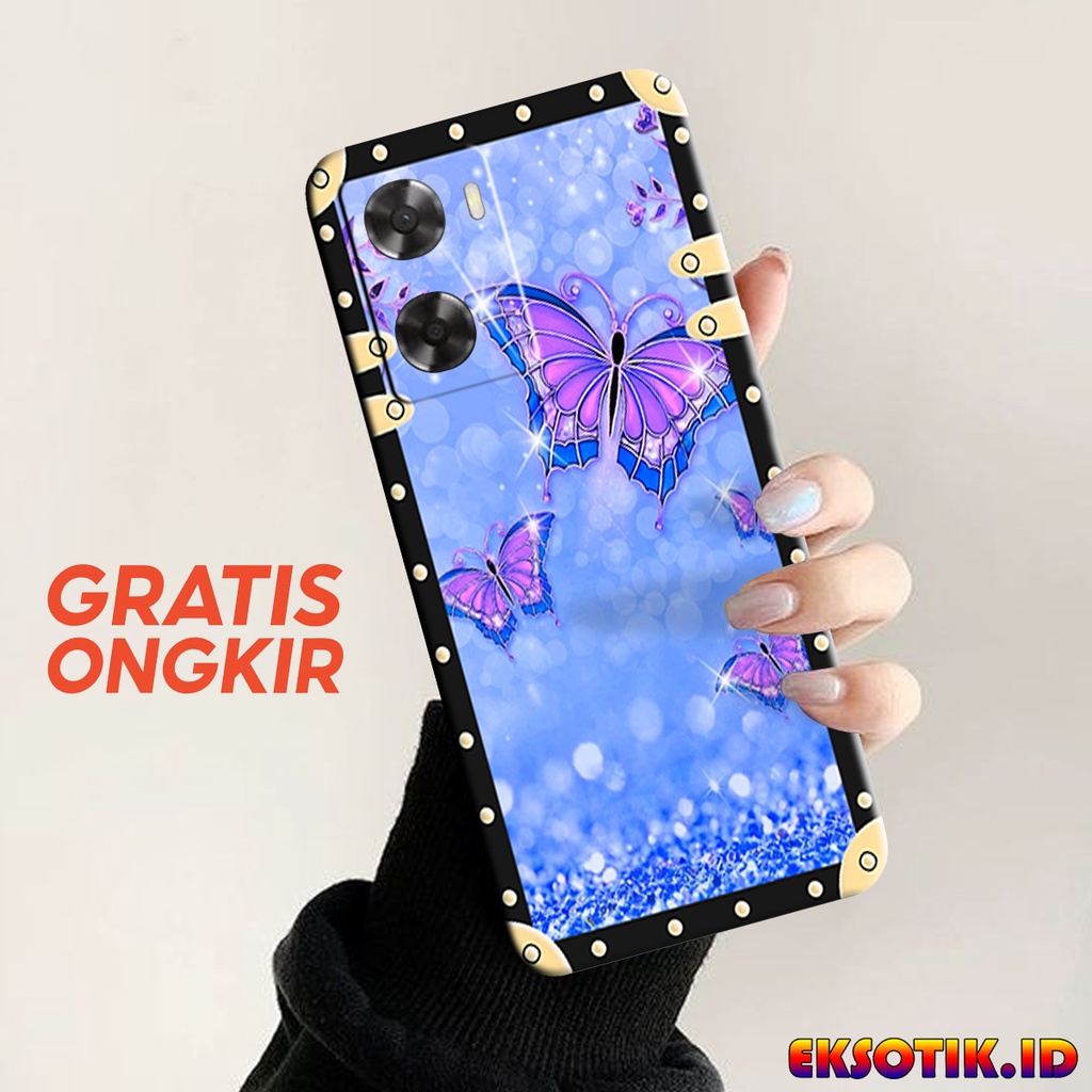 Case Oppo A57 2022 - Eksotik.id - Casing Oppo A57 2022 - Case Frame Butterfly - Skin Handphone - Sil