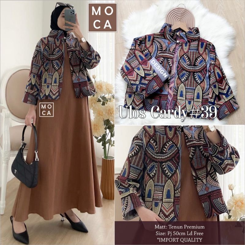 Ulos Cardy #39 (brown) Tenun premium fit to XXL, LD114 pjng 50 High quality