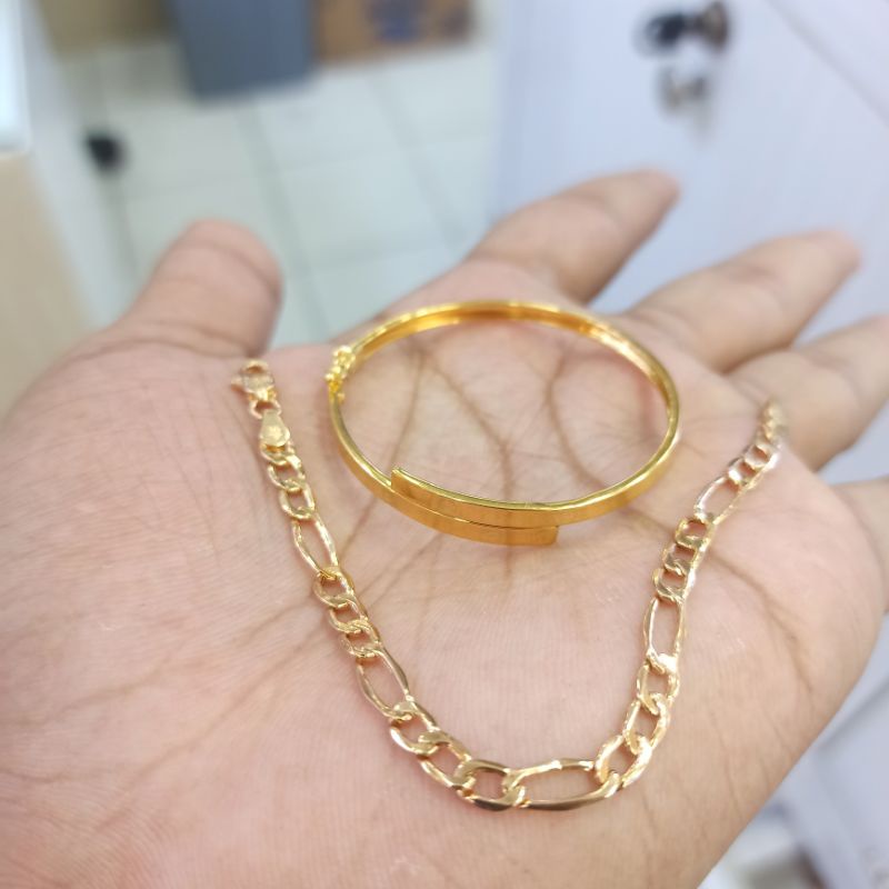 gelang anak rantai selisih cartier polos fashion