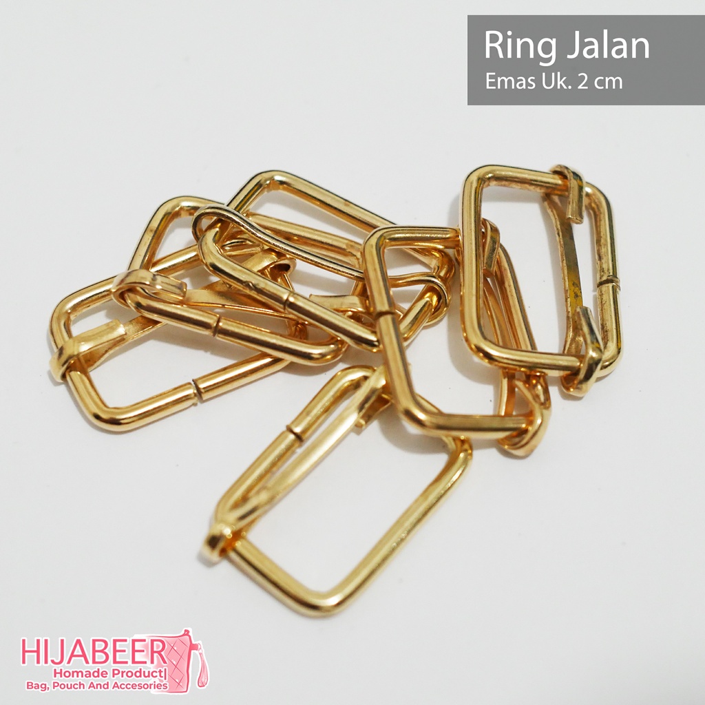 Ring Jalan Emas – Ring Tas 2 cm 3mm Aksesoris Tas /10pcs