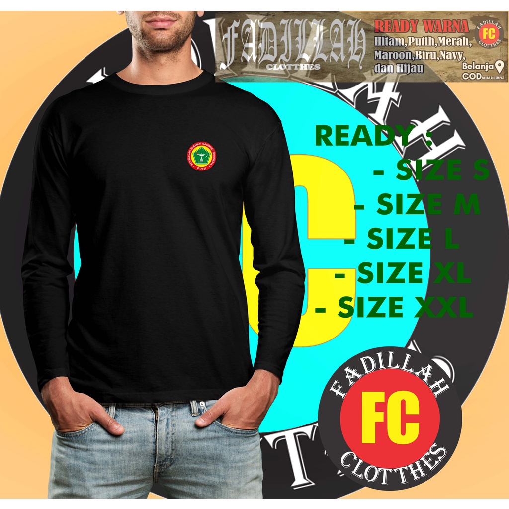Kaos PPNI Persatuan Perawat Nasional Logo Lengan Panjang Baju Distro